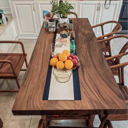 南美胡茶桃木无品牌/实木大板阳台客厅茶几老板办公泡茶桌台商室