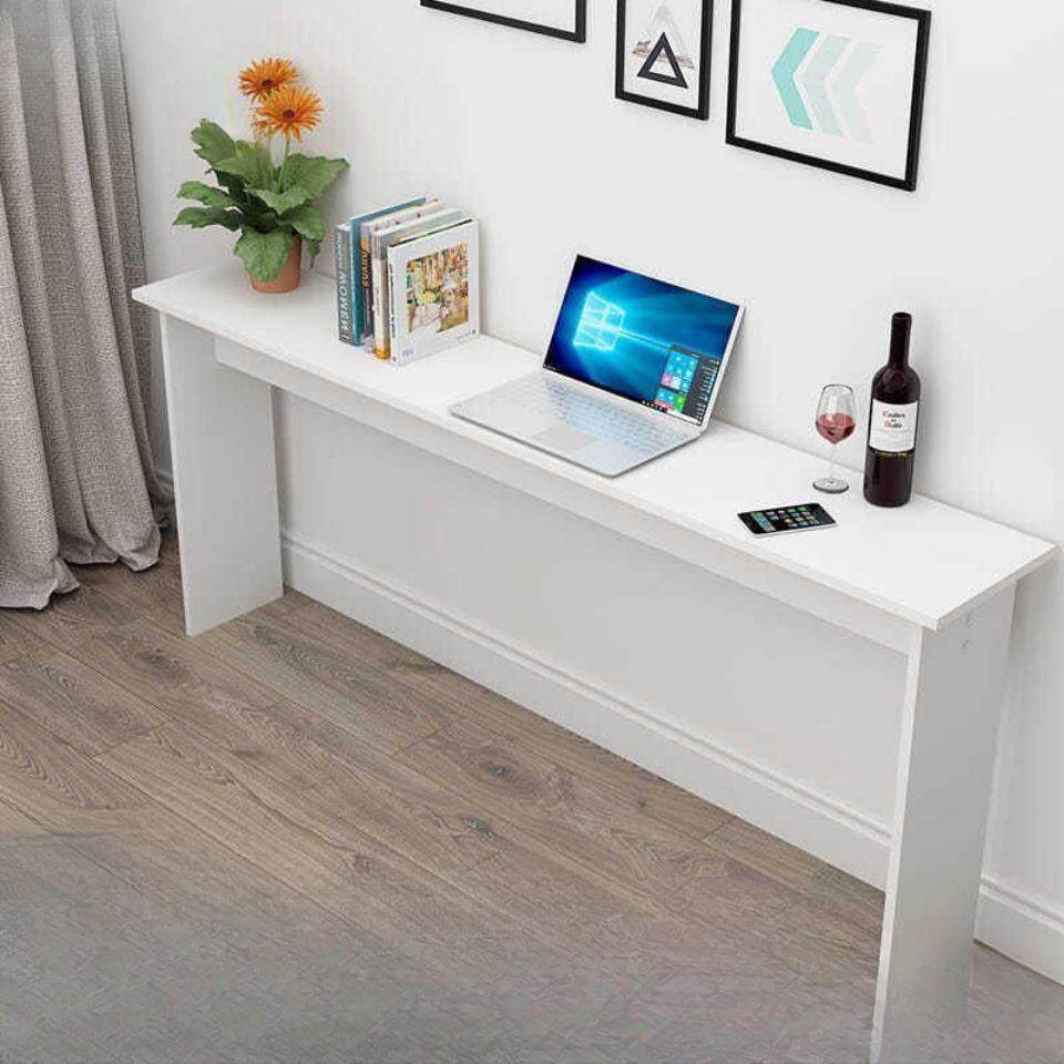 电脑桌靠墙简简易条桌卧长室超窄YUF桌子长方形家约用床尾简约电