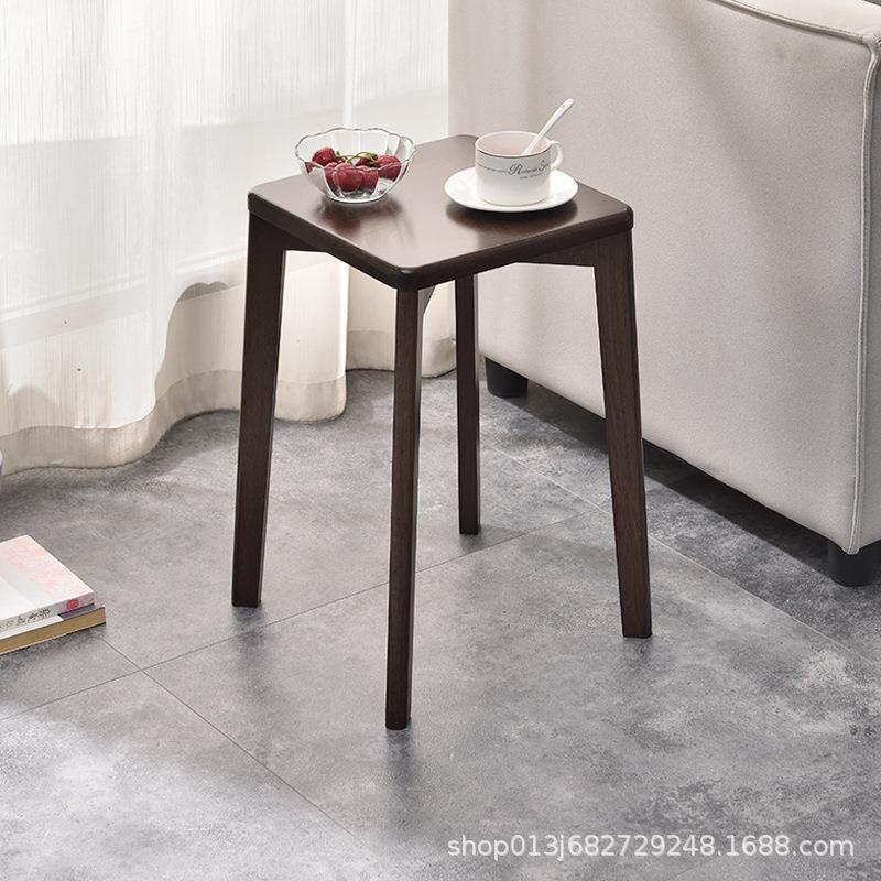 可叠放凳子子餐凳高厅凳子家实木凳木用板凳IJN简约客小凳子餐凳
