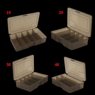 直销新款路亚饵 黑色PVC塑料配件盒 钓鱼盒 五格中盒子路亚鱼饵盒