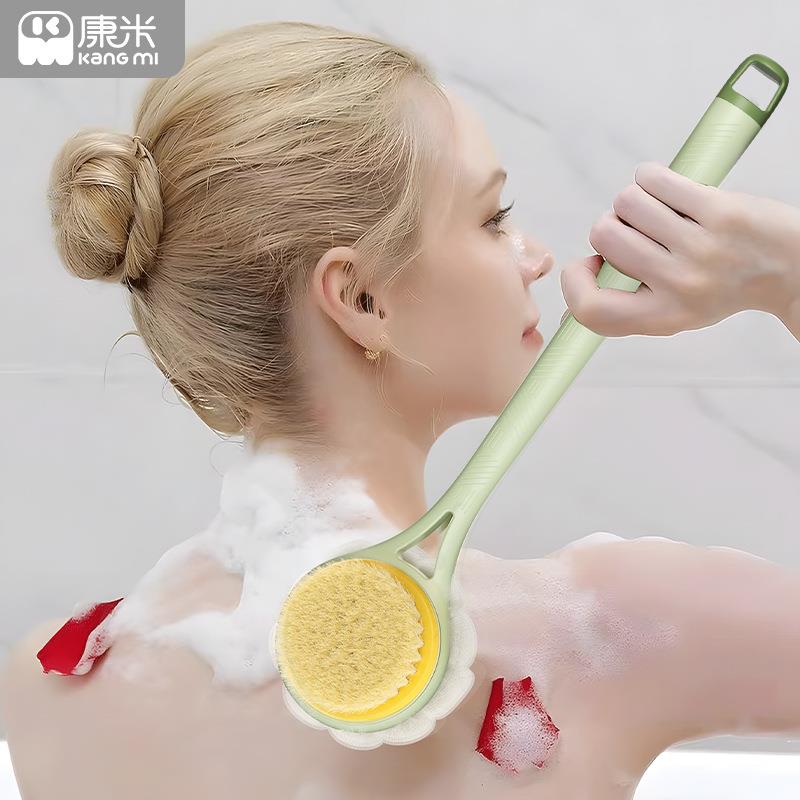 直销新款沐浴刷洗澡刷搓背搓澡神器洗浴刷长柄搓澡巾家用双面软毛