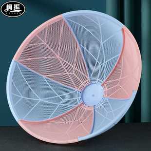 直销新款 0WYV厨房剩菜剩饭盖菜罩防苍蝇蟑螂塑料多功能镂空夏天餐