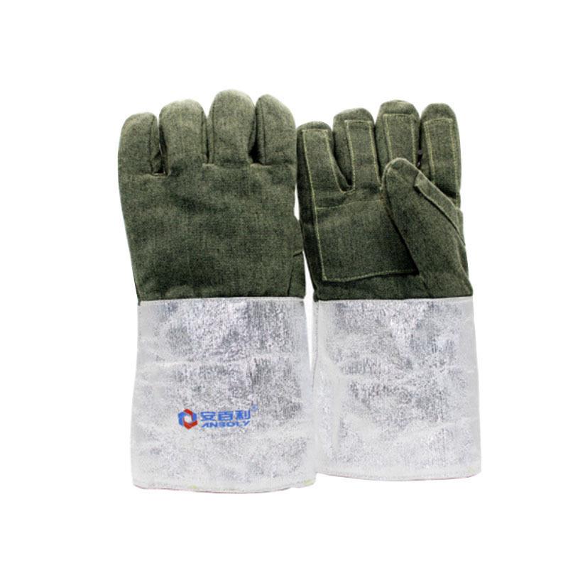 ABL-FNZS5星1防5耐高温1000度热阻燃隔火铝箔防切割耐磨手套