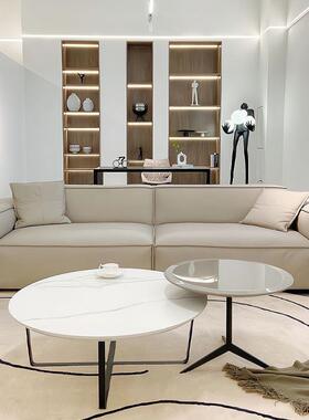 意式极简豆腐块沙发客厅约现抓代简猫布沙奶发直排油风小户AL6947