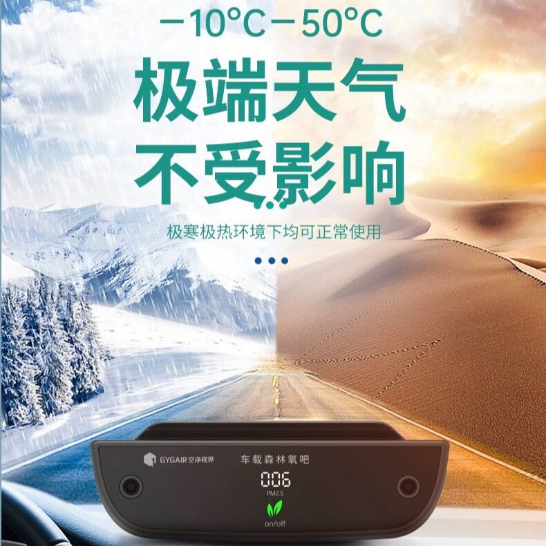 空净视界车载负离子除醛净化器