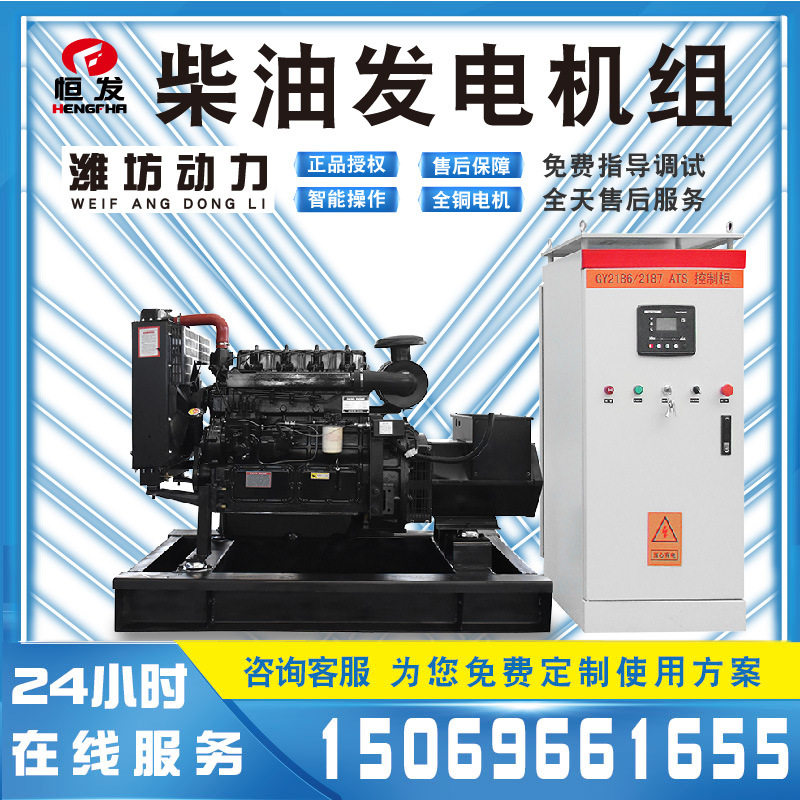 潍坊动力30kW柴油发电机组无刷