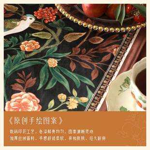 洛美丹顿氛围感FS757328式桌旗床旗复防水感电视柜布美a长条餐桌