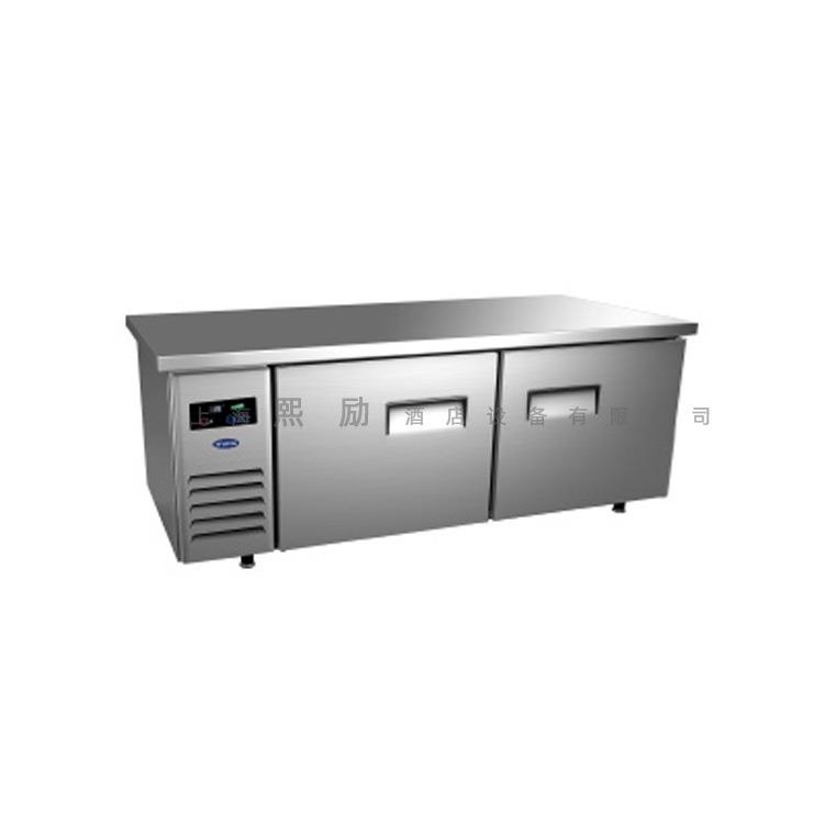 银都QPL6737不锈钢冷冻操作台饮品店1.5米平台雪柜厨房平面冰箱