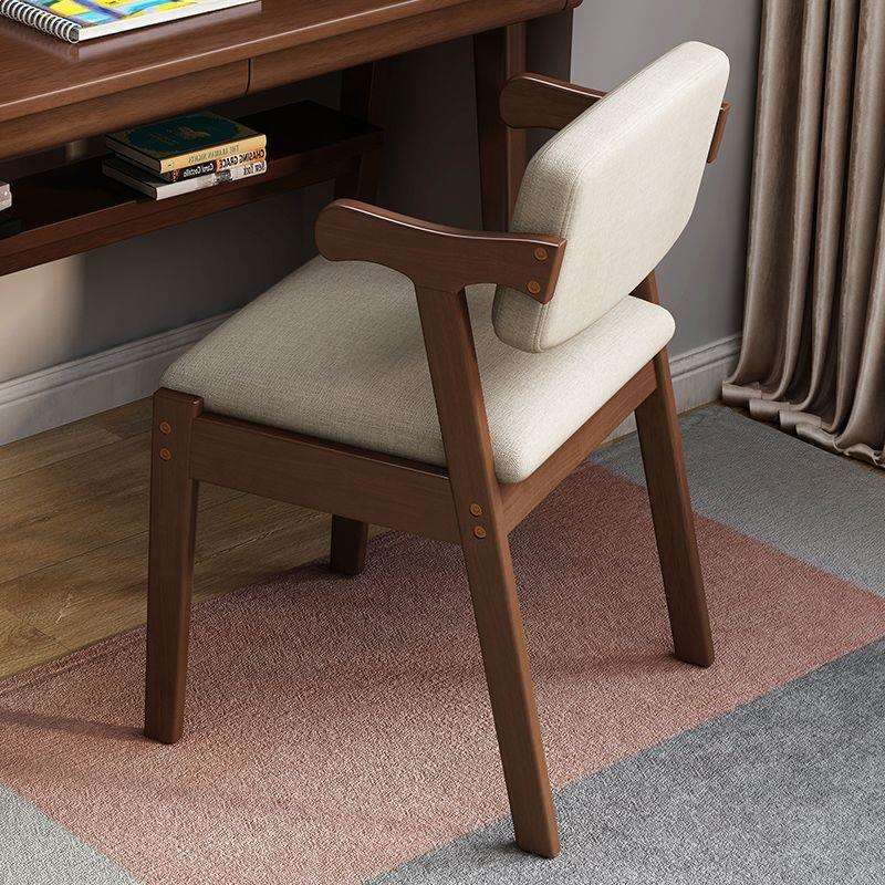 椅家用书桌简约学习写字电脑实木餐椅凳办公久坐宿舍靠背椅子