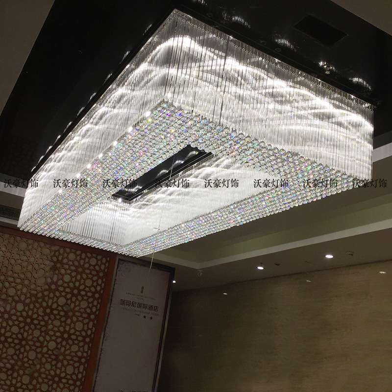 客厅灯酒店大堂水晶灯宴会厅商场工程灯售楼部非标艺术吊灯简约