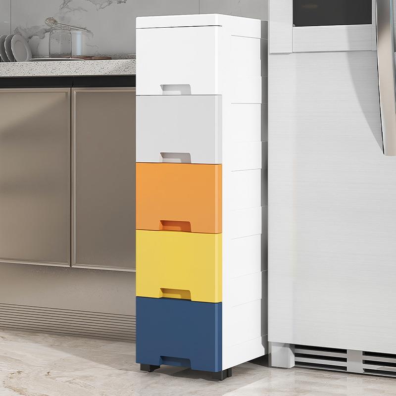 20/25/30cm夹缝收纳柜子抽屉式厨房缝隙多层卫生间窄储物柜置物架