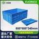 EU8633物流折叠箱节省空间汽配仓库工厂水箱零件盒塑料收纳箱