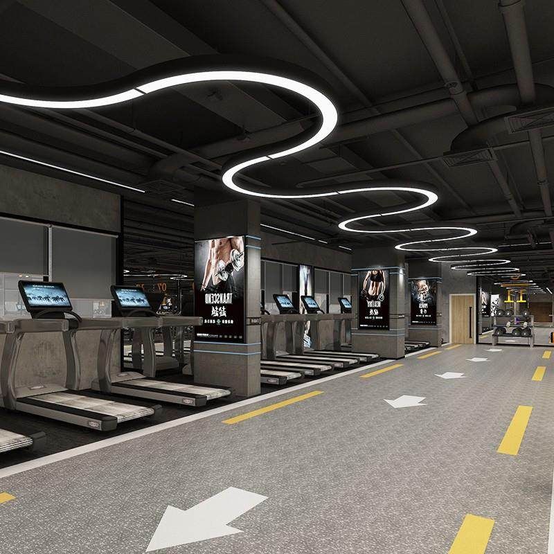 led圆弧半圆环形吊灯健身房网咖商场走廊过道工业风造型灯具,3C数码配件,USB灯,淘宝优惠券,粉丝福利购,淘宝优惠卷