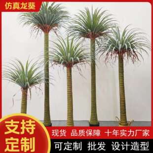 仿真丝兰树盆栽北欧风荷兰铁假树龙葵多仿真杆龙血树装饰落地盆栽