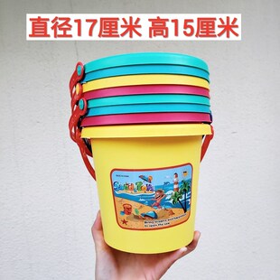 速发包小捉料小水桶2个5个10个带提手手提打水桶洗笔筒塑邮鱼工具