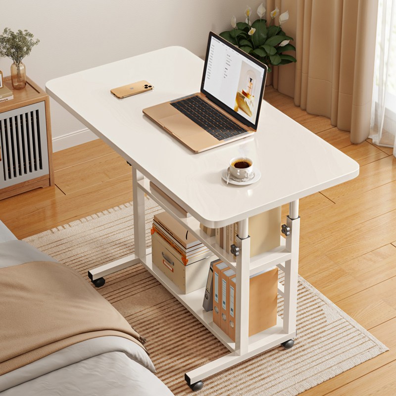 速发可移动升降床边桌能边多功侧家用脑约简易卧室电简小桌子懒人