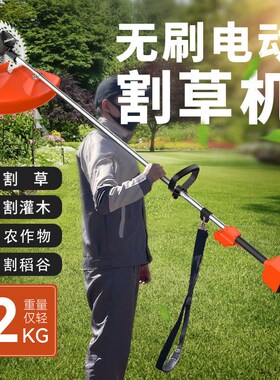速发充电式大V率割草机除草机24功无刷车8v60V电瓶4通用款割草机