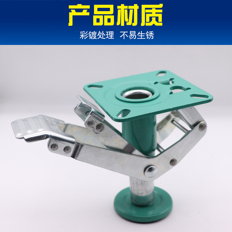 现货速发6寸日式顶高器 滑轮升高器 脚轮地刹器 向轮支撑架5寸/4