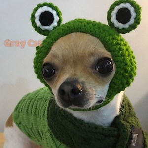 速发小鹿犬毛娃娃吉线冬天熊比搞笑头套小型犬泰迪