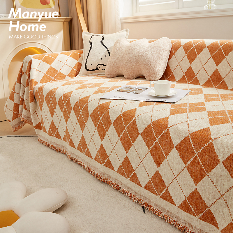 速发M.life Rbus 雪尼尔沙发巾防猫抓沙发盖布全包沙发盖巾双面