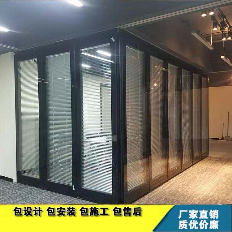 速发活动隔断双玻百叶隔断可移动 可活动移动隔断墙板式宴会厅隔