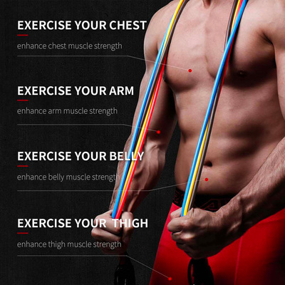 速发11  Yoga Gym Bad Tube Resistace Bads Set Fite