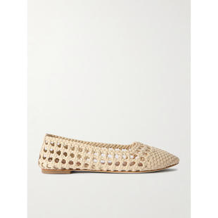 编织皮质芭蕾舞鞋 Staud Nell 芭蕾鞋 女士