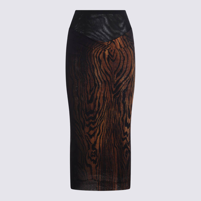 Jean Paul Gaultier 女士 半身裙 PAUL GAULTIER 牛仔黑色半身裙