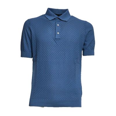 Filippo De Laurentiis 男士 SS26 POLO衫 纹理三粒扣 Polo 衫