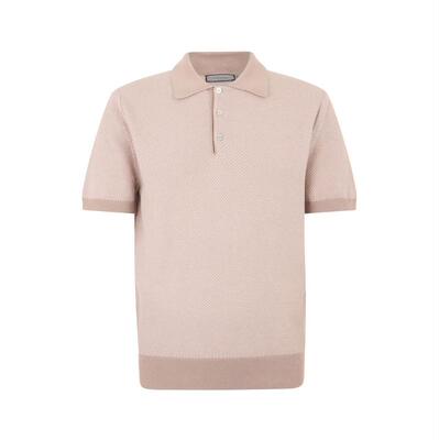 Canali 康钠丽 男士 SS26 POLO衫 Canali 纹理短袖 Polo 衫