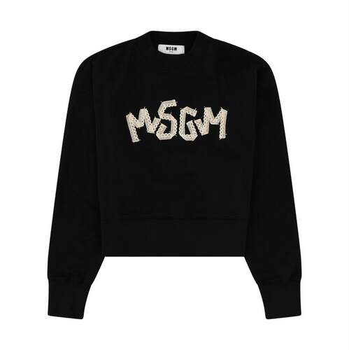 MSGM 女士 SS26 卫衣 FELPA CON 徽标