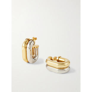 Rabanne 女士 SS26 耳环 Paco 雙色耳環