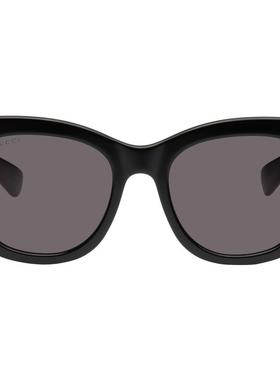 Gucci古驰女士 春夏新品 太阳镜 黑色 Butterfly Frame 太阳镜