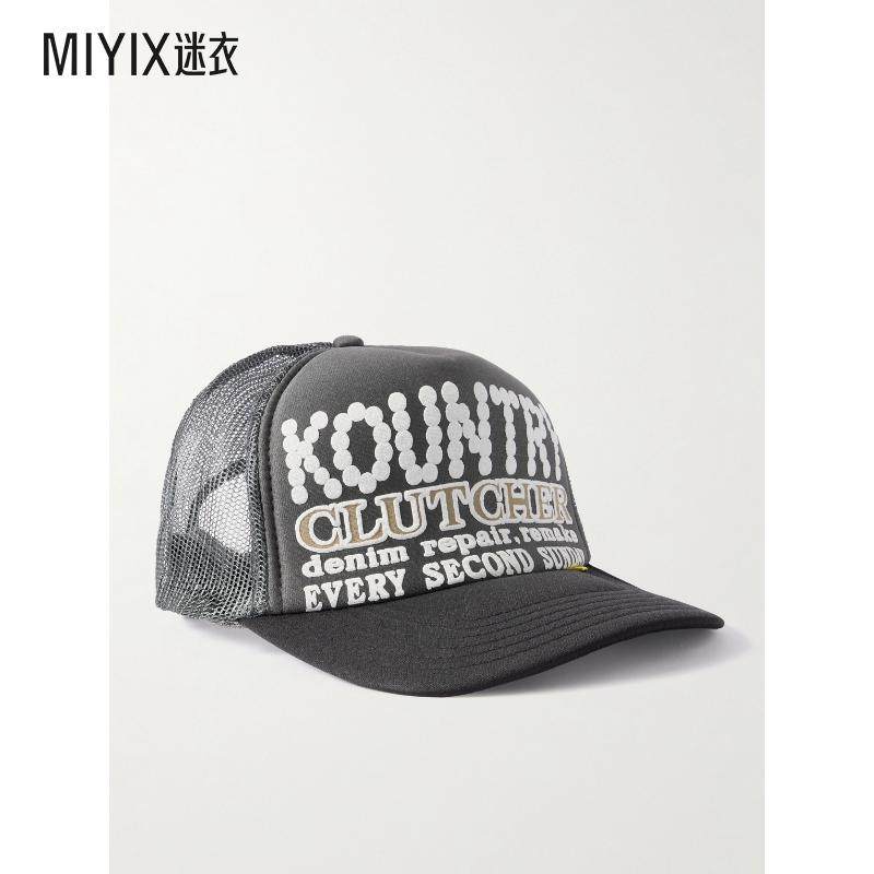 【春夏新品】kapital 男士Kountry Clutcher 珍珠印花帆布网纱卡