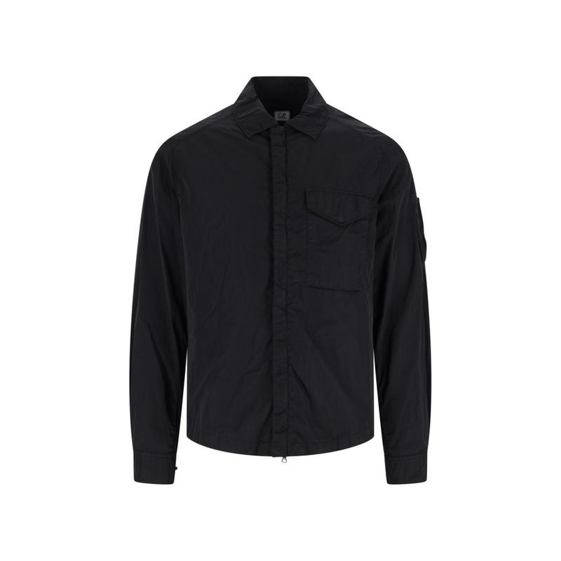 C.P. Company 男士 FW25 夹克 C.P. 公司 Chrome-R 鏡片拉鍊襯衫