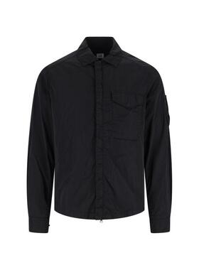 C.P. Company 男士 FW25 夹克 C.P. 公司 Chrome-R 鏡片拉鍊襯衫