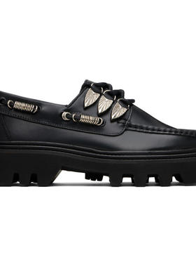 Toga 男士 乐福鞋 黑色 Hard Leather 乐福鞋