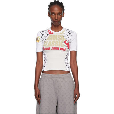 Marine Serre 女士 T恤 Regenerated Graphic Jersey Baby Fit