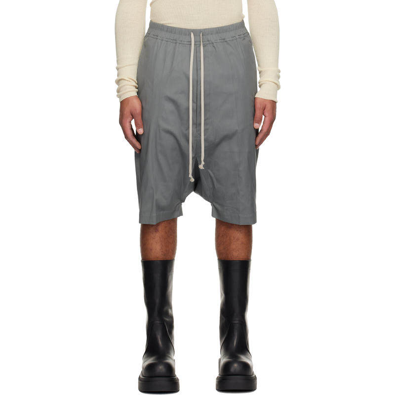 Rick Owens 男士 短裤 灰色 Concordians Rick's Pods 短裤,男装,短裤,淘宝优惠券,粉丝福利购,淘宝优惠卷