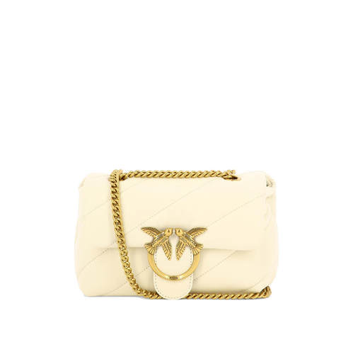 Pinko 品高 女士 SS26 斜挎包 BAGS 皮革黄铜色挎包