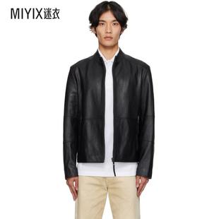 Fit 黑色 Hugo雨果博斯 Slim 迷衣時尚 男款 皮革夾克