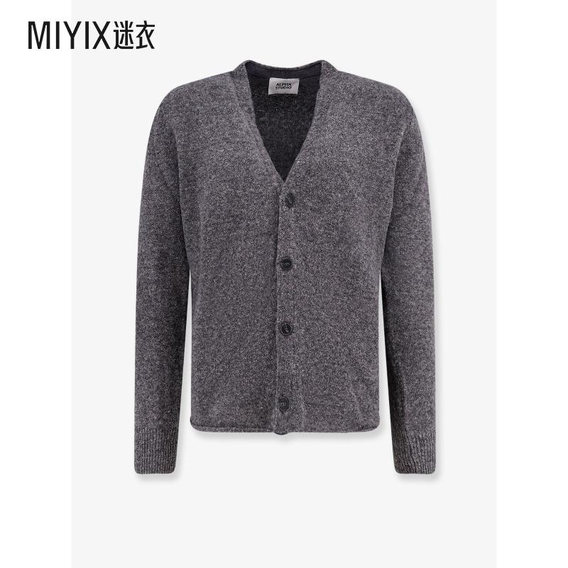 [秋冬新品]Alpha Studio 男款羊绒针织开衫 迷衣时尚