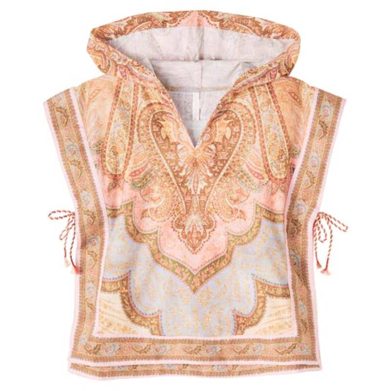 Zimmermann 兹默曼 女童 服装 Awaken 连帽棉质斗篷童装