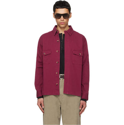 TONYWACK 男士 衬衫 红色 Washed Cotton Twill 夹克