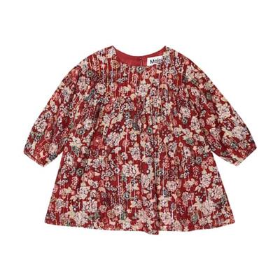 Molo 婴儿 连衣裙 Colore 花朵棉混纺童装