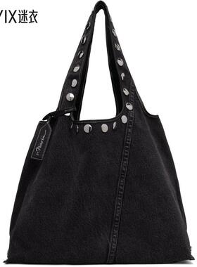 3.1 Phillip Lim 女款黑色 Denim Market Studs 托特包 迷衣时尚