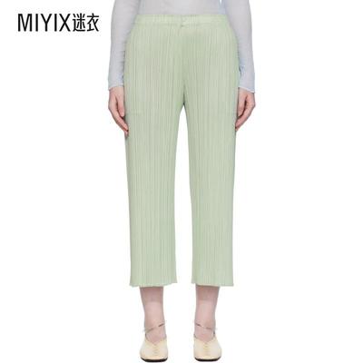 Pleats Please Issey Miyake 女款绿色 Monthly Colors June 长裤