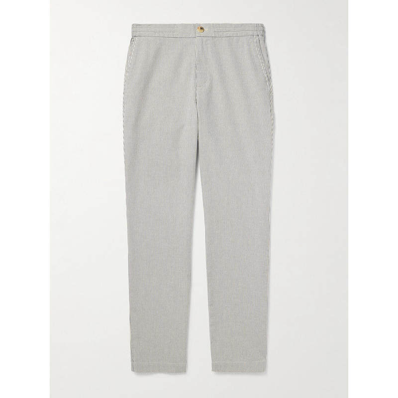 MR P. 男士 FW25 长裤 Edwin 直筒细条纹有机棉裤子