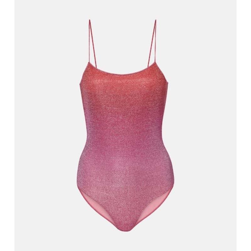 Oséree Swimwear 女士 比基尼 Lumière 金银锦缎比基尼
