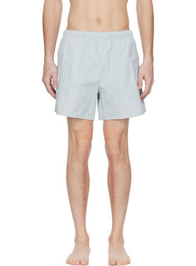 Our Legacy 男士 泳裤 蓝色 Drape Tech 泳裤